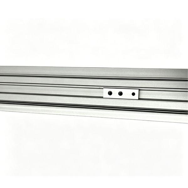 Machined aluminum parts fit in the aluminum profile perfectly